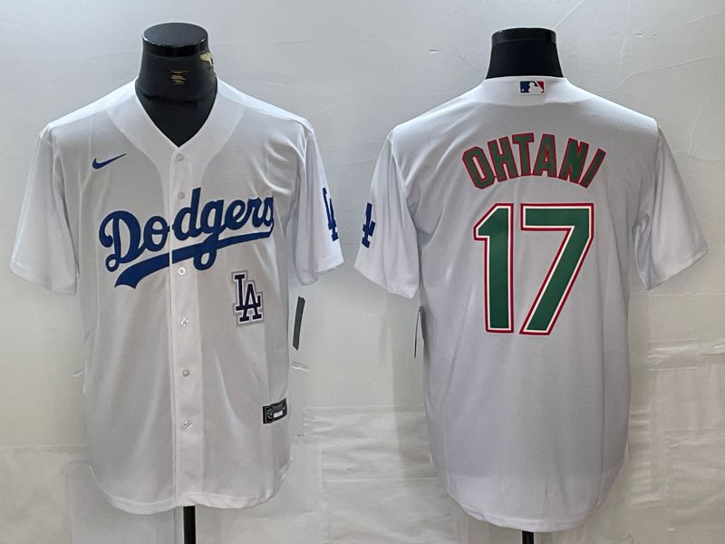 Men Los Angeles Dodgers #17 Ohtani White Nike Game MLB Jersey style 20->los angeles dodgers->MLB Jersey